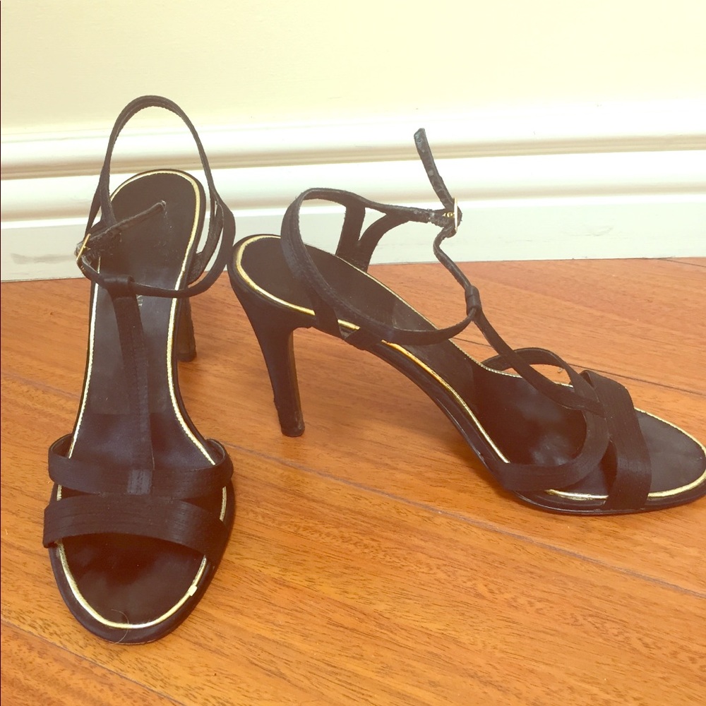 ENZO ANGIOLINI strappy black heels from Nordstrom